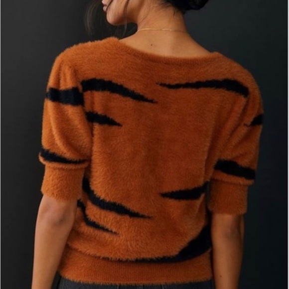 Michael Stars cropped tiger sweater - Picture 3 of 6